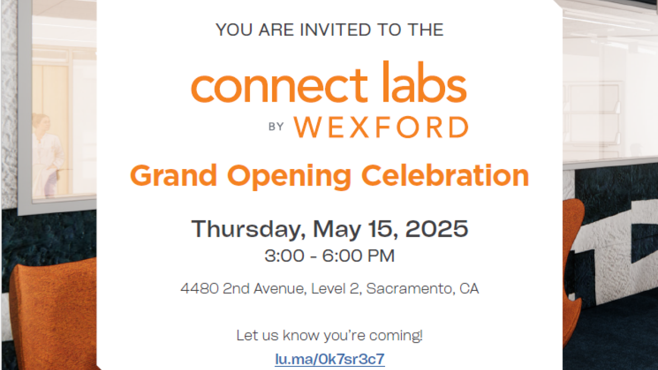 A flier showing text about the Connect Labs Open House on Thursday, May 15 at 3 p.m.